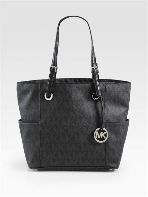 michael kors signature logo|Michael Kors signature tote gray.